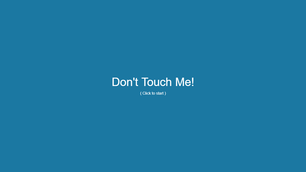 Don't Touch Me